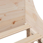 Tömör fenyőfa ágy matrac nélkül 140 x 190 cm 7