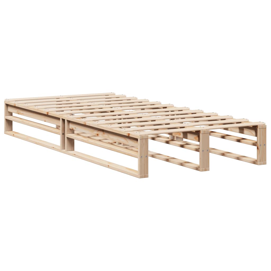 Tömör fenyőfa ágy matrac nélkül 90 x 200 cm 5