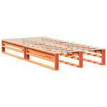 Viaszbarna tömör fenyőfa ágy matrac nélkül 90 x 200 cm 5