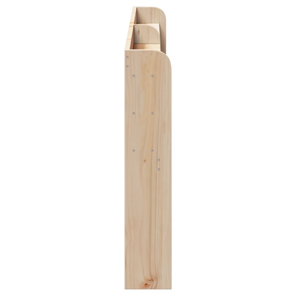 Tömör fenyőfa fejtámla polcokkal 180 cm 4