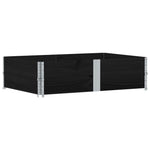 2 db fekete tömör fenyőfa raklapmagasító 150 x 100 cm 2