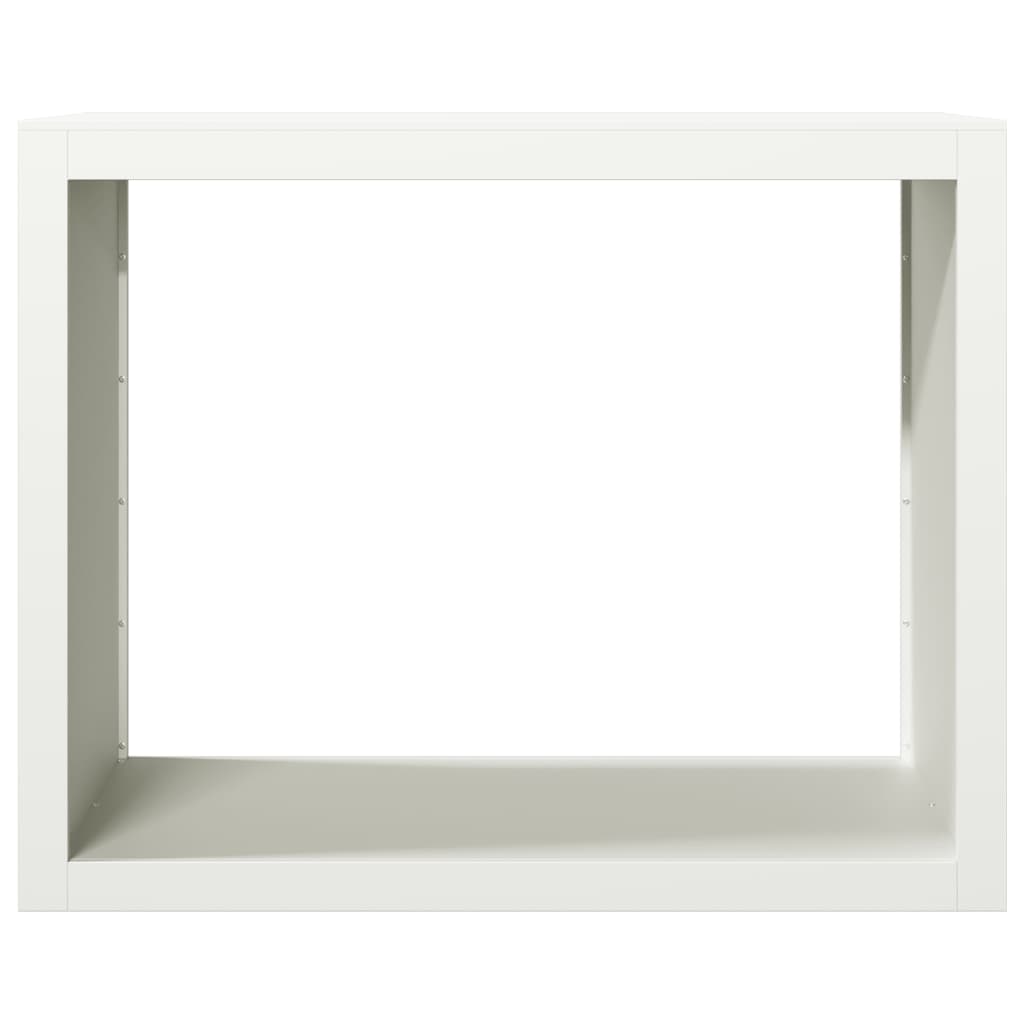 Fehér acél tűzifatároló 100 x 40 x 80 cm 4
