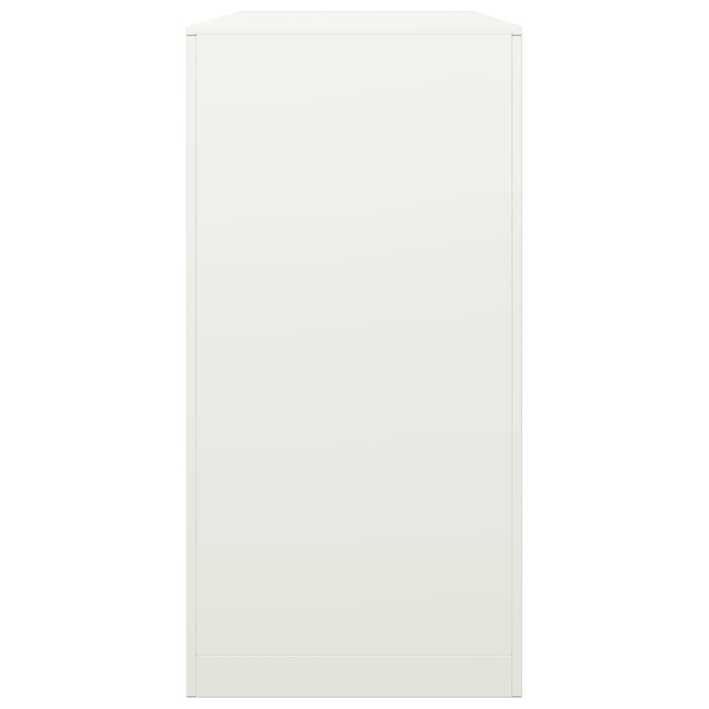 Fehér acél tűzifatároló 100 x 40 x 80 cm 5