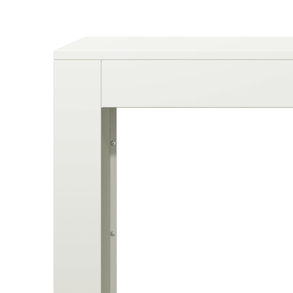 Fehér acél tűzifatároló 100 x 40 x 80 cm 7