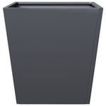 Antracitszürke acél kerti növénytartó 40 x 40 x 40 cm 5