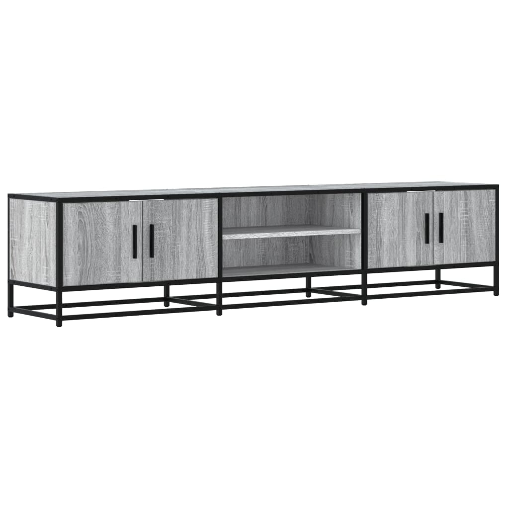 Szürke sonoma színű szerelt fa TV-szekrény 180 x 35 x 41 cm 2