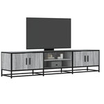 Szürke sonoma színű szerelt fa TV-szekrény 180 x 35 x 41 cm