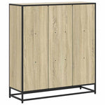 Sonoma tölgy szerelt fa és fém könyvszekrény 97,5x33x107,5 cm 6
