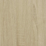 Sonoma tölgy szerelt fa és fém könyvszekrény 97,5x33x107,5 cm 8