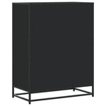 Fekete szerelt fa és fém cipőszekrény 75 x 38 x 97,5 cm 6