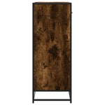 Füstös tölgy színű szerelt fa és fém cipőszekrény 75x38x97,5 cm 5