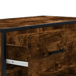 Füstös tölgy színű szerelt fa és fém cipőszekrény 75x38x97,5 cm 8