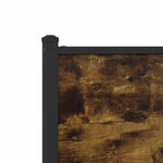 Füstös tölgy színű fém ágykeret matrac nélkül 193 x 203 cm 9