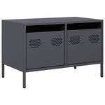 Antracitszürke hidegen hengerelt acél TV-szekrény 68x39x43,5 cm 2