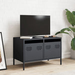 Antracitszürke hidegen hengerelt acél TV-szekrény 68x39x43,5 cm 3