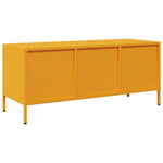 Mustársárga hidegen hengerelt acél TV-szekrény 101,5x39x43,5 cm 7