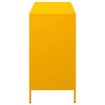 Mustársárga hideghengerelt acél tálalószekrény 101,5x39x73,5 cm 6