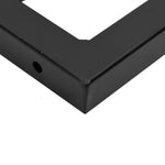 Acél és tömör tölgyfa falra szerelhető mosdópolc 9
