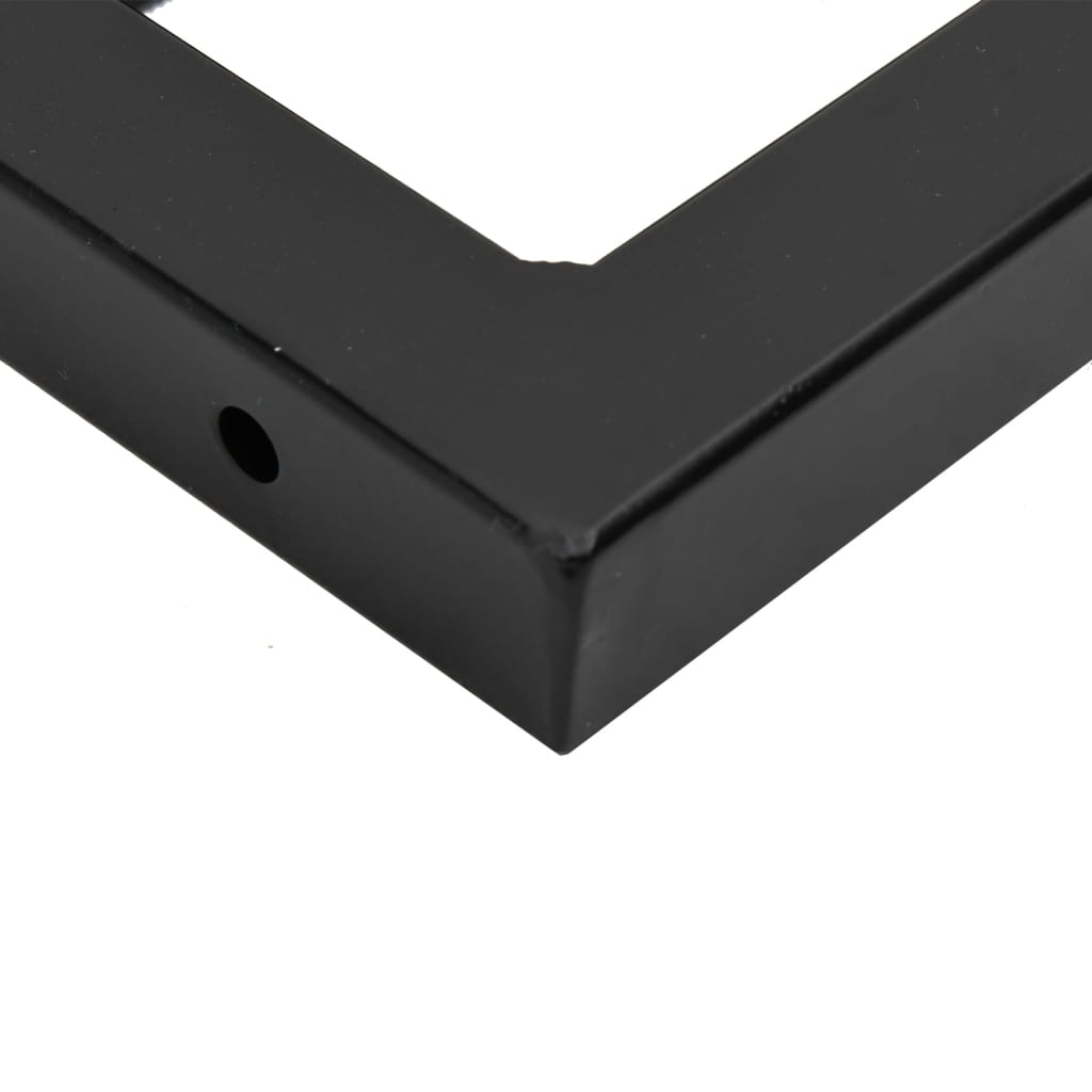 Acél és tömör bükkfa falra szerelhető mosdópolc 9