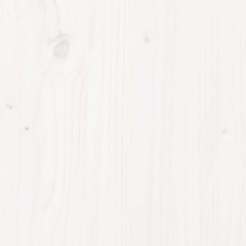 Fehér tömör fenyőfa ágy matrac nélkül 120 x 200 cm 11