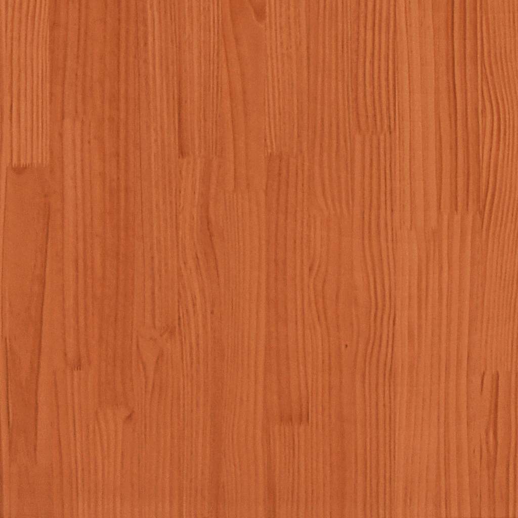 Viaszbarna tömör fenyőfa ágy matrac nélkül 100 x 200 cm 10