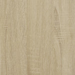 5 szintes sonoma tölgy szerelt fa sarok könyvespolc 50x50x179cm 8
