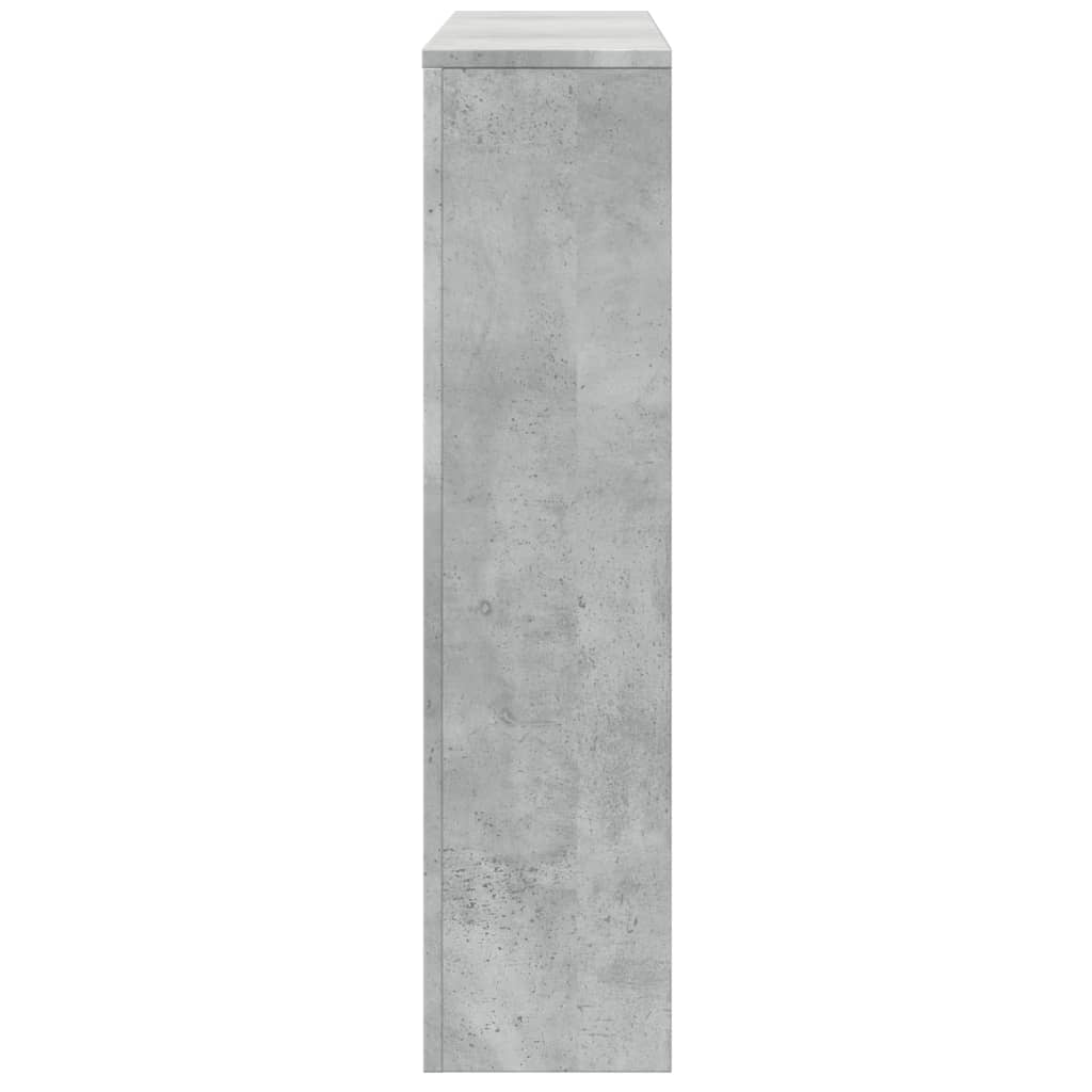 Betonszürke szerelt fa radiátorburkolat 175 x 20 x 82 cm 5