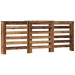 Antik fa színű szerelt fa radiátorburkolat 205 x 21, 5x 83,5 cm 2