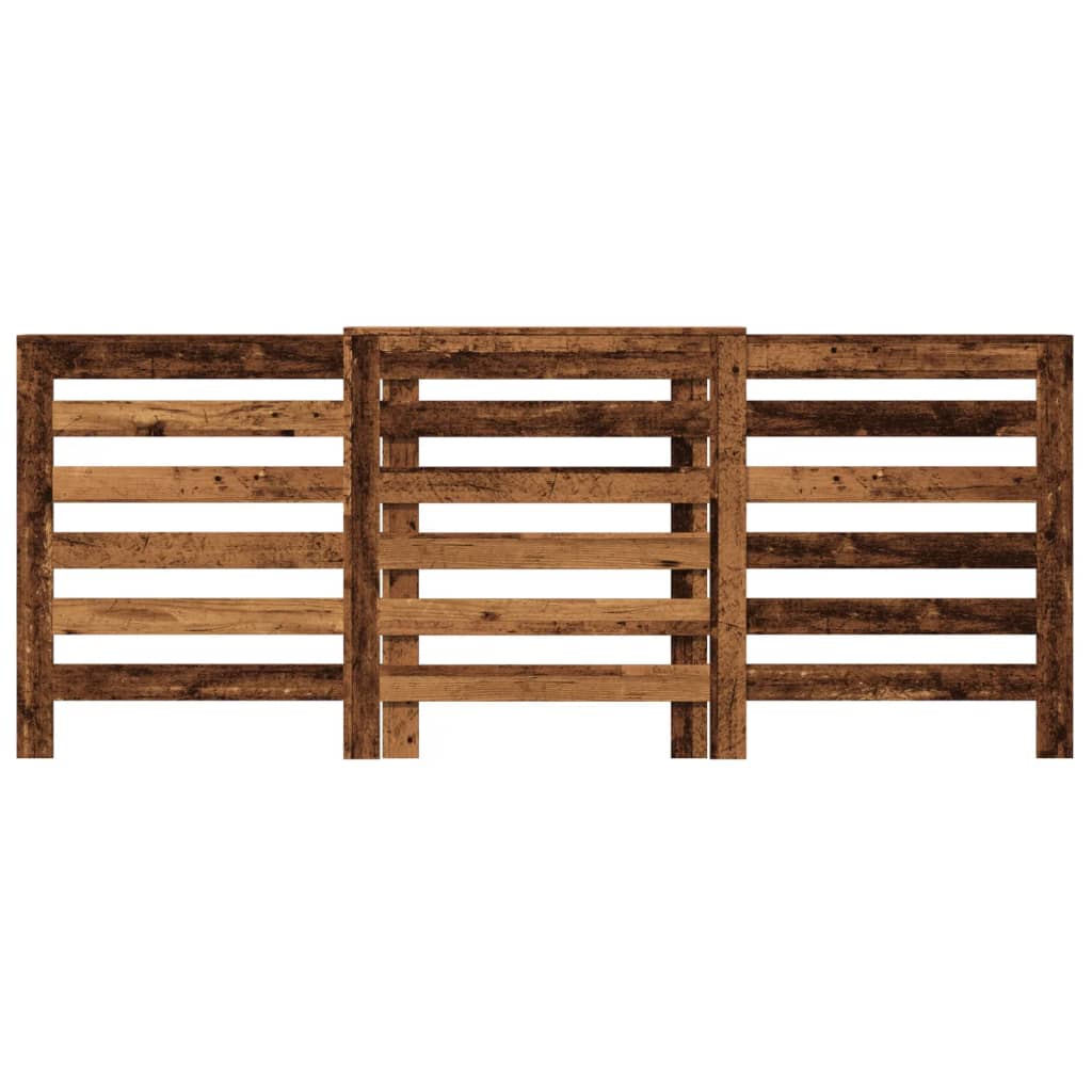 Antik fa színű szerelt fa radiátorburkolat 205 x 21, 5x 83,5 cm 3