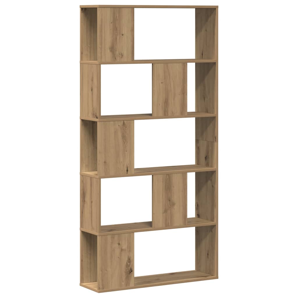 5 szintes kézműves tölgy fa könyvespolc 80,5 x 23,5 x 162,5 cm 2