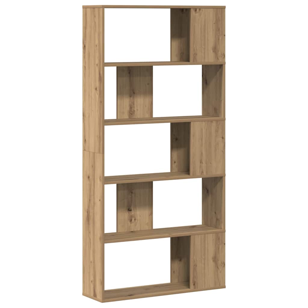 5 szintes kézműves tölgy fa könyvespolc 80,5 x 23,5 x 162,5 cm 6