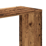 5 szintes antik fa színű fa könyvespolc 45 x 23,5 x 162,5 cm 7