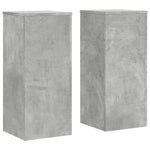 2 db betonszürke szerelt fa növénytartó állvány 30 x 30 x 70 cm 2