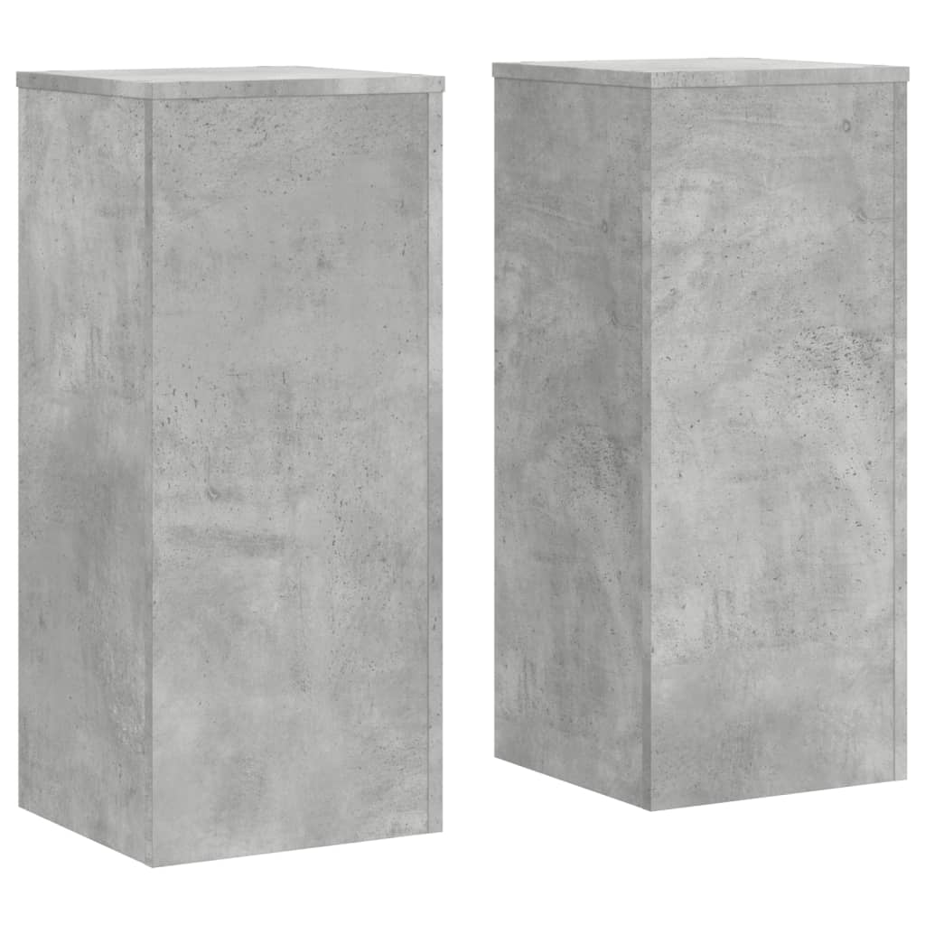 2 db betonszürke szerelt fa növénytartó állvány 30 x 30 x 70 cm 2