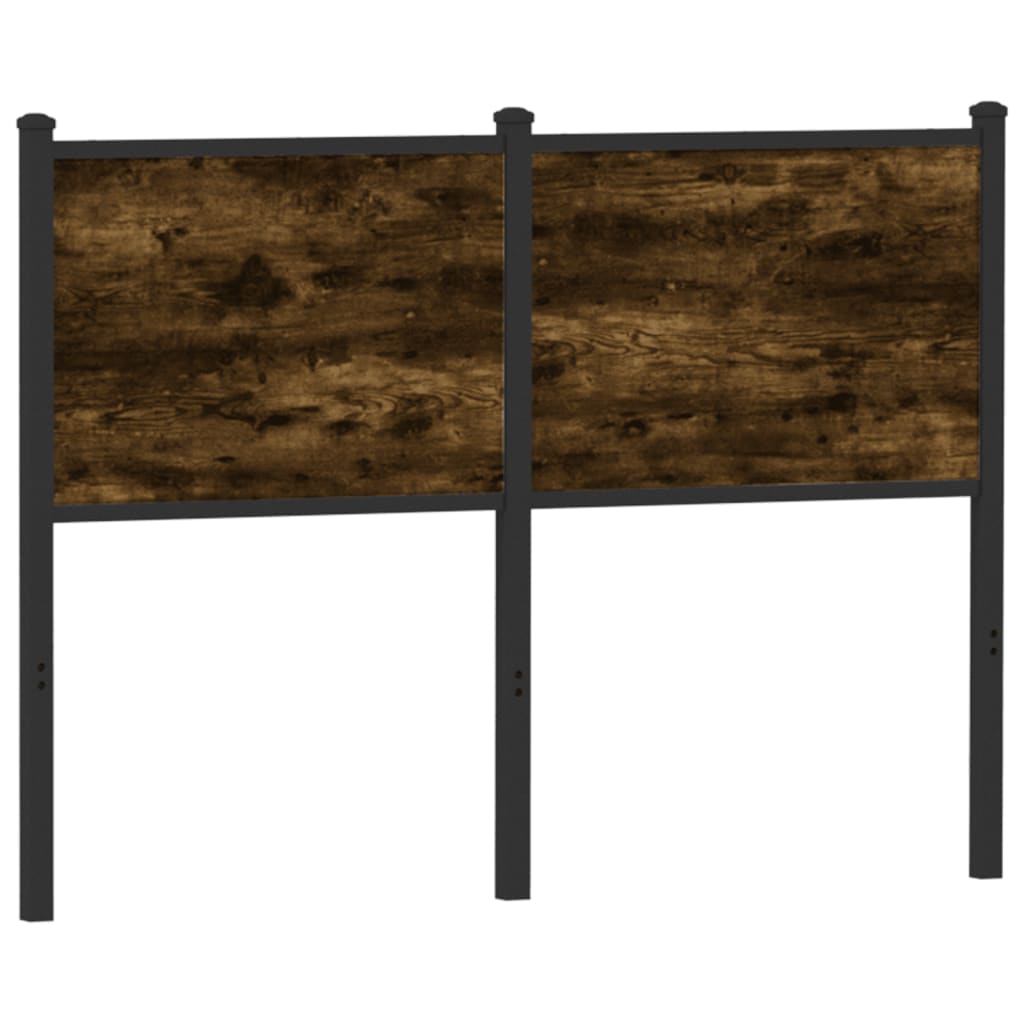 Füstös tölgy színű szerelt fa és acél csere fejtámla 120 cm 5