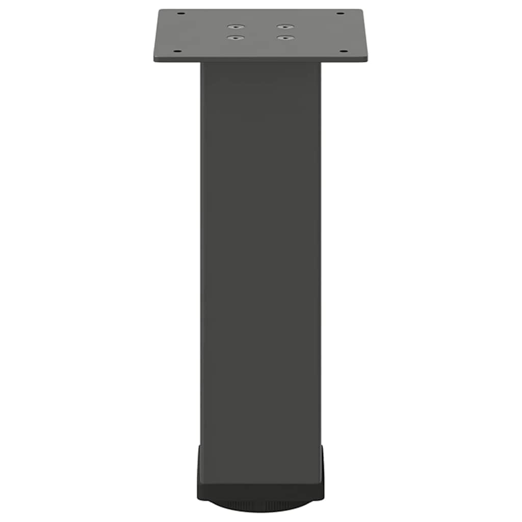 4 db antracitszürke acél dohányzóasztal láb 42-44 cm 5