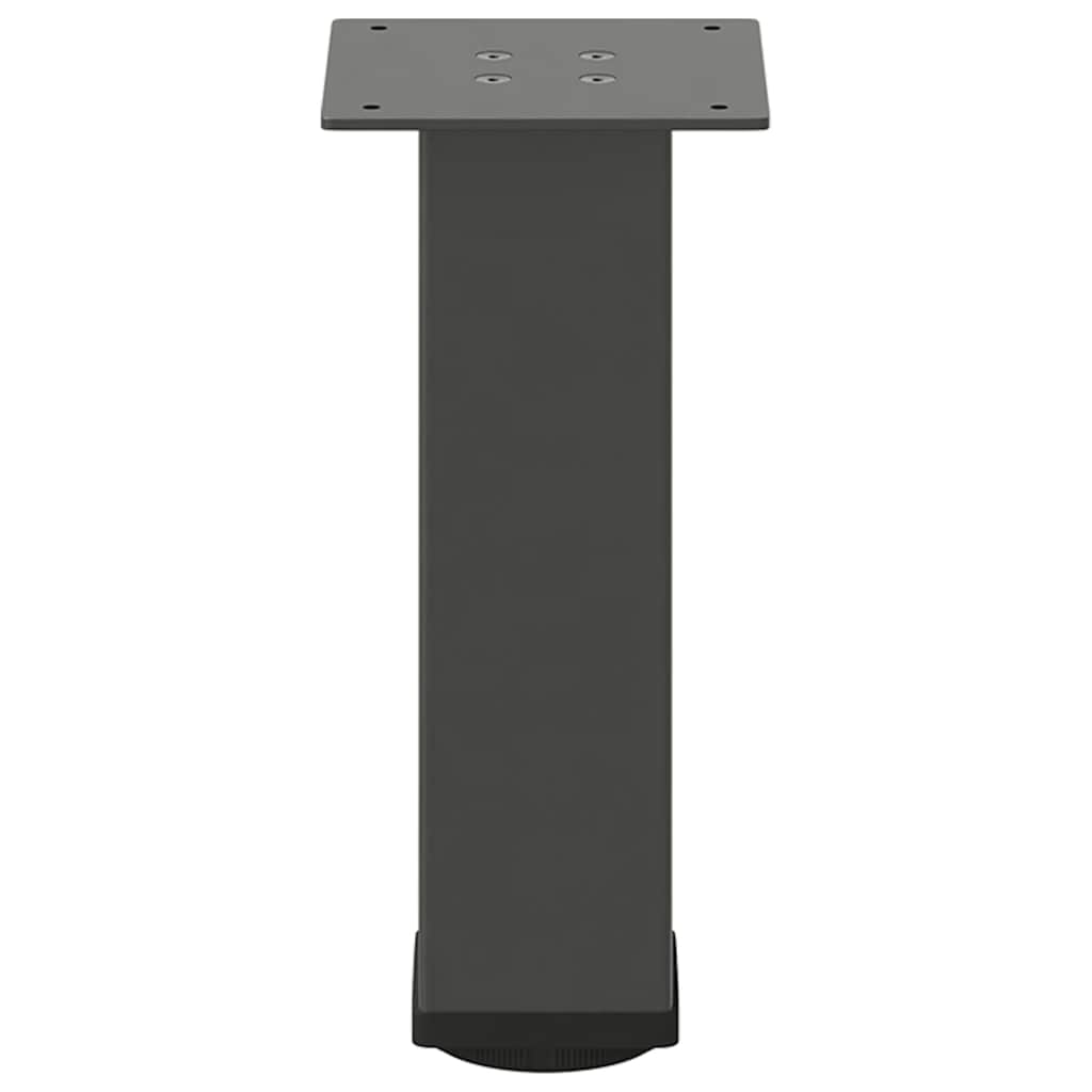 4 db antracitszürke acél dohányzóasztal láb 42-44 cm 6