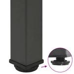 4 db antracitszürke acél dohányzóasztal láb 42-44 cm 9