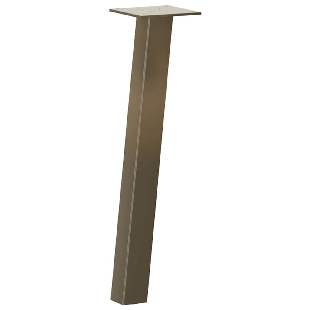 4 db natúr acél dohányzóasztal láb 42 cm acél 4