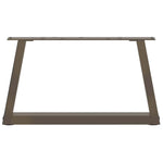 2 db V-alakú natúr acél dohányzóasztal láb 60x(30-31,3) cm 5