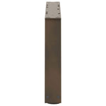 2 db V-alakú natúr acél dohányzóasztal láb 60x(30-31,3) cm 6
