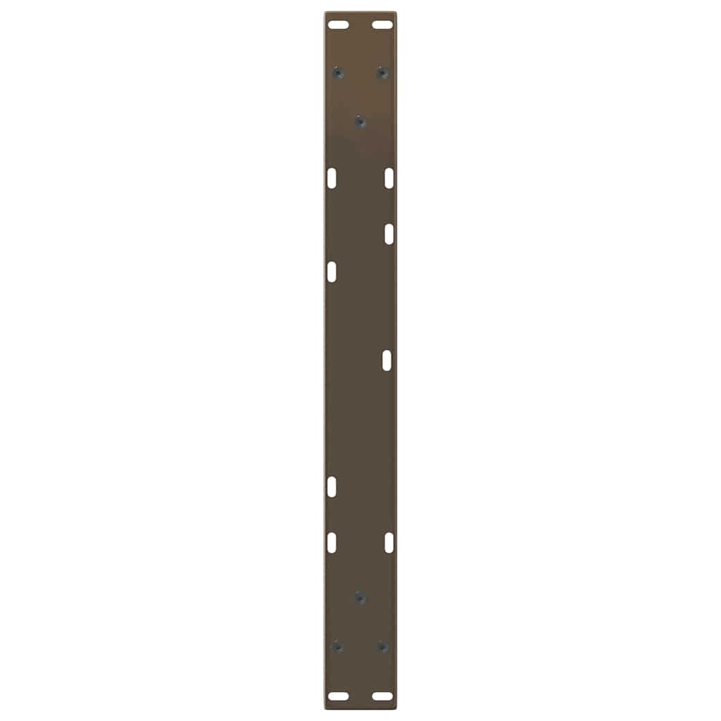 2 db V-alakú natúr acél dohányzóasztal láb 60x(30-31,3) cm 7