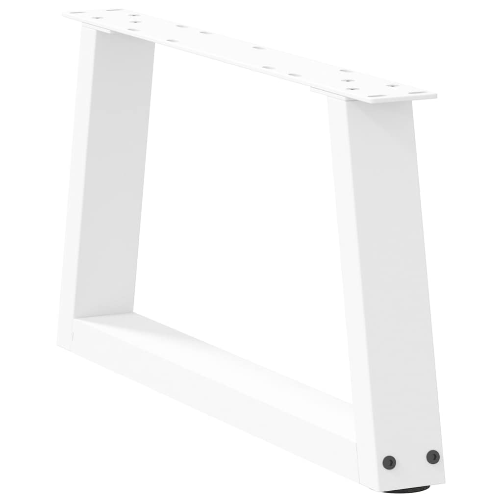 2 db fehér, V-alakú acél dohányzóasztal láb 70 x (30-31,3) cm 4
