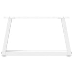 2 db fehér, V-alakú acél dohányzóasztal láb 70 x (30-31,3) cm 5