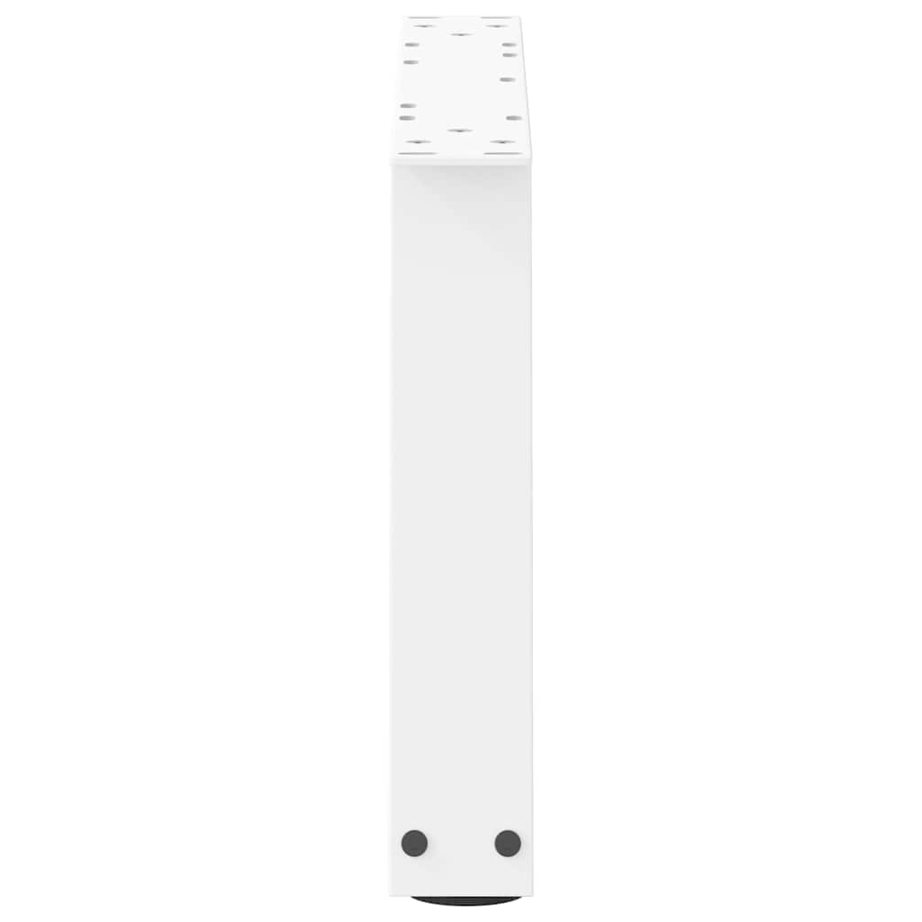2 db fehér, V-alakú acél dohányzóasztal láb 70 x (30-31,3) cm 6