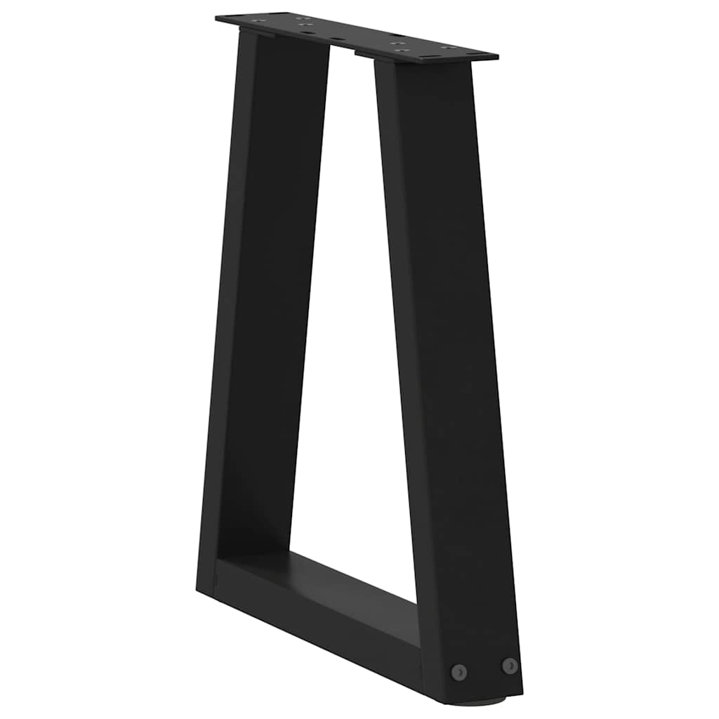 2 db fekete, V-alakú acél dohányzóasztal láb 28 x (42-43,3) cm 4