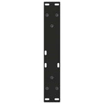 2 db fekete, V-alakú acél dohányzóasztal láb 28 x (42-43,3) cm 7