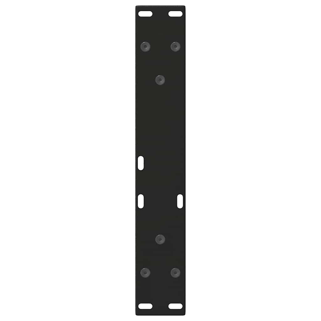 2 db fekete, V-alakú acél dohányzóasztal láb 28 x (42-43,3) cm 7