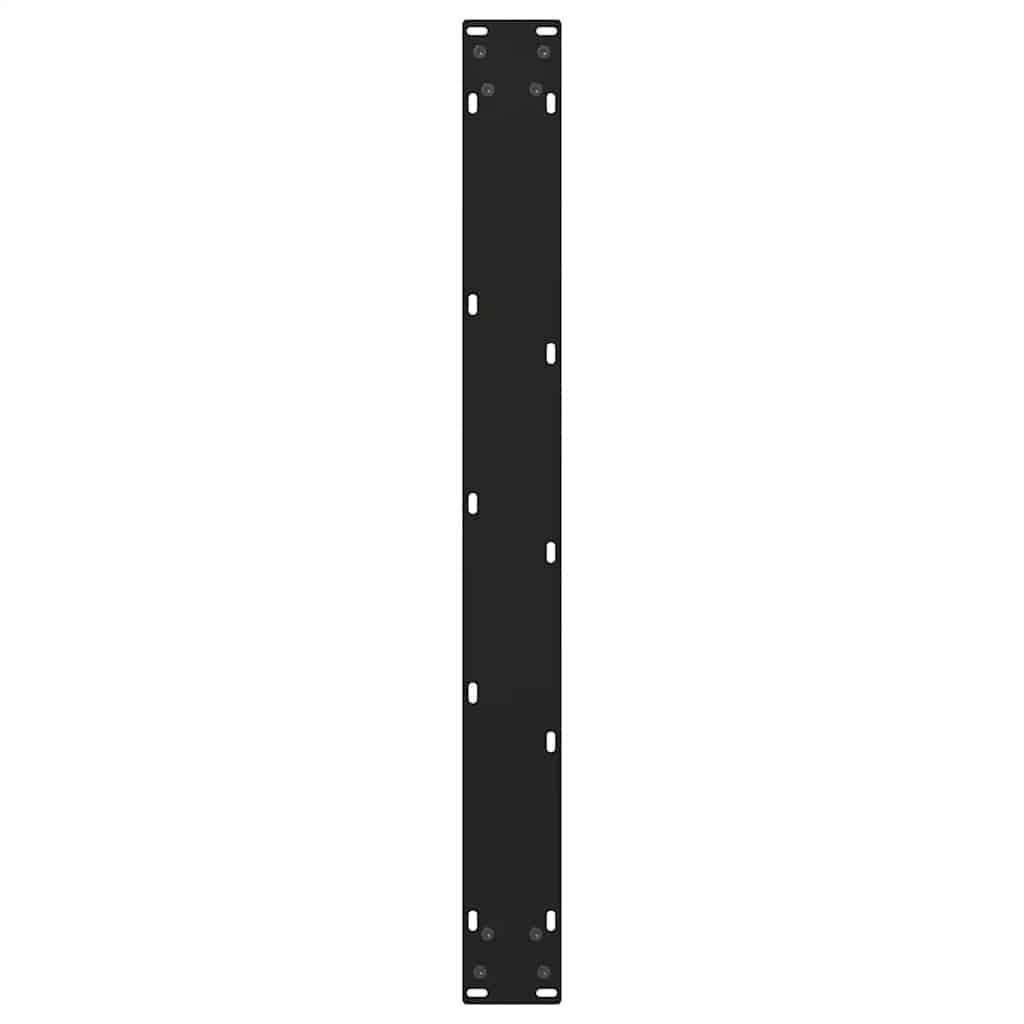 2 db V-alakú étkezőasztal láb fekete 100 x (72-73,3) cm acél étkezőasztal láb 7