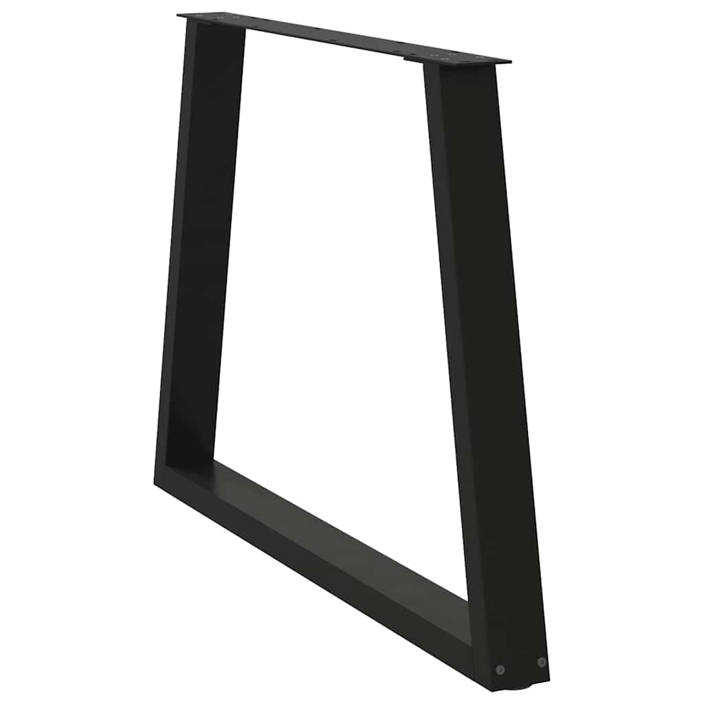 3 db V-alakú étkezőasztal láb fekete 100 x (72-73,3) cm acél étkezőasztal láb 4